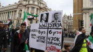Londra&#039;da Suriye yürüyüşü yapıldı