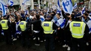 Londra polisi İsrail destekçilerinin Filistin destekçilerine saldırmasını önledi