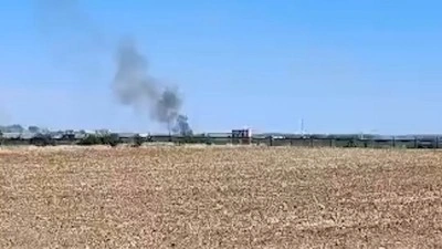 Macaristan'ın Szolnok kenti yakınlarında savaş u&ccedil;ağı d&uuml;şt&uuml;
