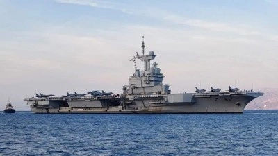 Macron, Fransız Charles de Gaulle u&ccedil;ak gemisini Akdeniz&rsquo;e g&ouml;nderiyor