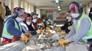 Maden ocağının kadınları ekmeğini taştan çıkarıyor