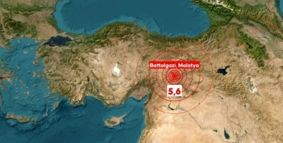 Malatya'da 5,6 b&uuml;y&uuml;kl&uuml;ğ&uuml;nde deprem