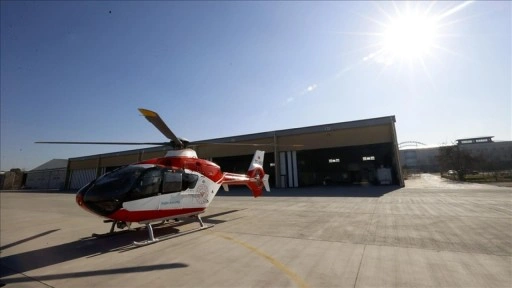 Malatya'da konuşlu ambulans helikopter 6 ildeki hastaların imdadına yetişiyor