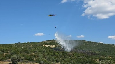 Manisa'da makilikte &ccedil;ıkan yangın kontrol altına alındı