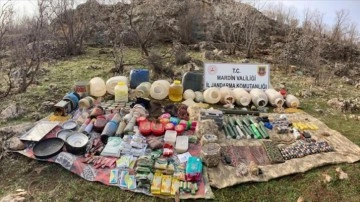 Mardin'de PKK operasyonunda patlayıcı, mühimmat ve hayati malzeme bulundu