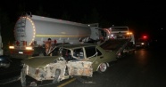 Marmaris'te otomobil akaryakıt tankerine çarptı: 1 yaralı