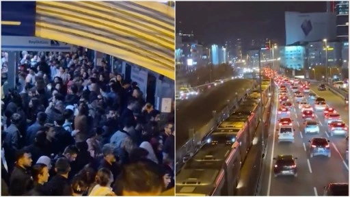 Mecidiyeköy'de metrobüs arızası seferleri aksattı