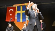 Mehdi Eker'in İsveç'te konuşmasını PKK'lılar sabote etmeye çalıştı