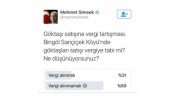 Mehmet Şimşek'ten 'göktaşı' anketi
