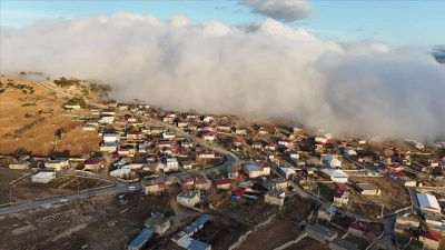 Mersin'de sis bulutu dronla g&ouml;r&uuml;nt&uuml;lendi