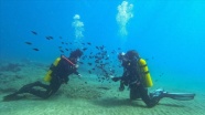 Mersin sahilleri yılın 12 ayı dalış tutkunlarının uğrak yeri oluyor
