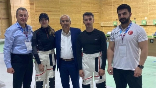 Milli atıcılar Damla Köse ile Mert Nalbant, dünya 3'üncüsü oldu