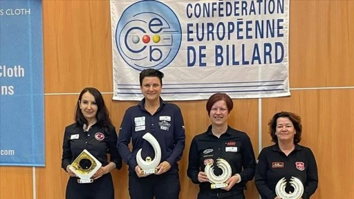 Milli bilardocu Gülşen Degener, İspanya'da gümüş madalya kazandı