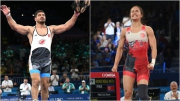 Milli g&uuml;reş&ccedil;iler, Paris 2024'te 2 bronz madalyada kaldı