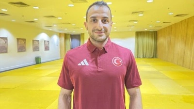 Milli judocu Bilal &Ccedil;iloğlu'nun hayali olimpiyata eşi Habibe ile katılmak