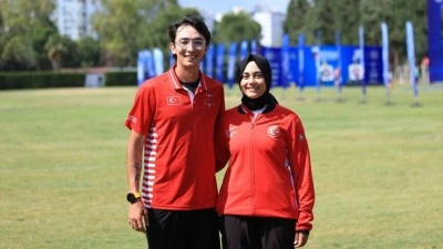 Milli ok&ccedil;ular Mete Gazoz ve Elif Berra G&ouml;kkır'ın "takım uyumu"