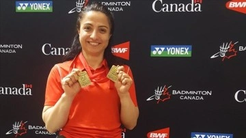 Milli para badmintoncu Emine Seçkin, Kanada'da 2 altın madalya kazandı