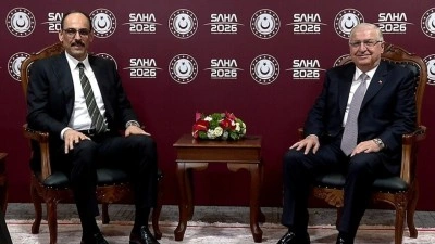 Milli Savunma Bakanı G&uuml;ler, MİT Başkanı Kalın ile g&ouml;r&uuml;şt&uuml;
