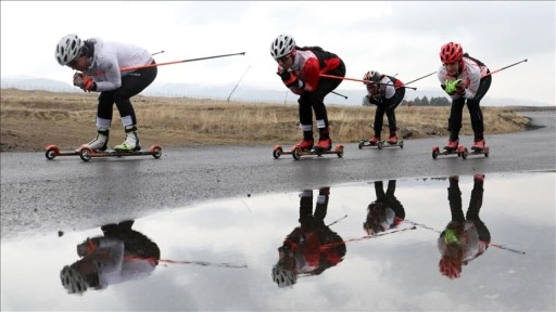 Milli sporcular, olimpiyatlara ve uluslararası müsabakalara asfaltta hazırlanıyor