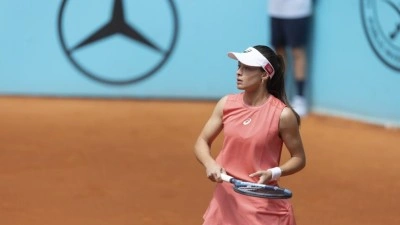 Milli tenis&ccedil;i Zeynep S&ouml;nmez, Madrid A&ccedil;ık'a &ccedil;iftlerde veda etti