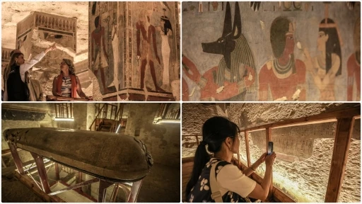 Mısır'da 226 yıl önce keşfedilen firavun mezarı, 20 yıllık restorasyonun ardından bugün yeniden açılıyor