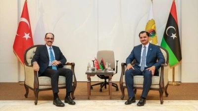 MİT Başkanı Kalın, Libya Ulusal Ordusu Genel Komutan Yardımcısı Hafter ile Libya'da g&ouml;r&uuml;şt&uuml;