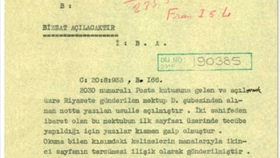 MİT gizli yazışmaların deşifre edilmesine ilişkin tarihi belgeyi paylaştı