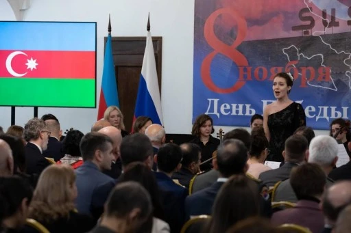 Moskova’da Azerbaycan’ın Zafer Bayramı kutlandı