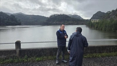 Muğla'da doluluğu y&uuml;zde 110'a ulaşan Marmaris Atat&uuml;rk Barajı'ndan su tahliyesi yapıld