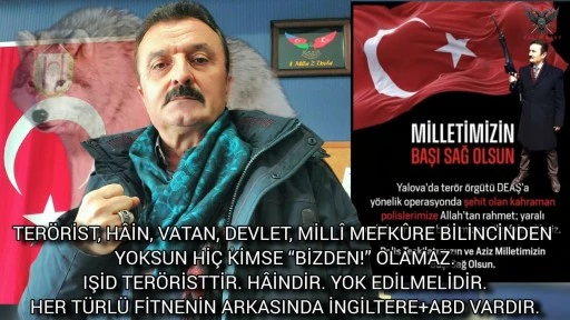 Ter&ouml;rist, hain, vatan, devlet, milli mefk&ucirc;re bilincinden yoksun hi&ccedil; kimse &lsquo;bizden&rsquo; olamaz! IŞİD ter&ouml;risttir, haindir, yok edilmelidir! -E. Yarbay Halil Mert yazdı-