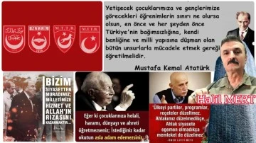 &Uuml;lk&uuml;c&uuml;, Akıncı, Milli G&ouml;r&uuml;ş&ccedil;&uuml;, Kuv&acirc;y-ı Milliyeci&hellip; Hepimiz biriz&hellip; Aynı temeller &uuml;zerinde dilde, fikirde işte birlik -E. Yarbay Halil Mert yazdı-