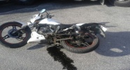 Nazilli'de TIR motosiklete çarptı: 1 yaralı