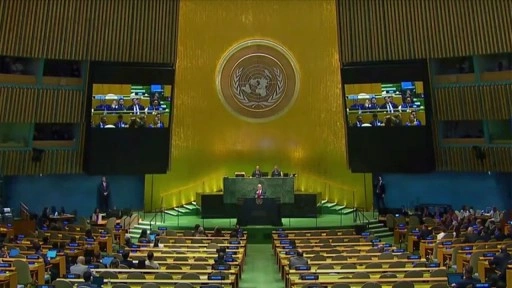 Netanyahu'nun BM Genel Kurulu'ndaki konuşması sırasında birçok ülke temsilcisi salonu terk