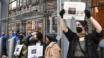 New York'ta Filistin yanlısı göstericiler, New York Times gazetesi binasına girdi