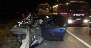 Ok gibi saplandı! Kırıkkale&#039;de feci kaza