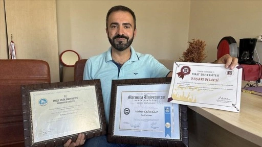 Okuma azmiyle önce mühendis, sonra avukat oldu, bu yıl da tıp fakültesini bitirdi