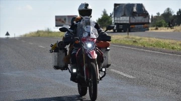 Organ bağışı farkındalığı için 37 şehri motosikletiyle dolaştı