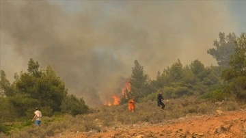 Orman yangını çıkan Girit'te bazı köyler tahliye edildi
