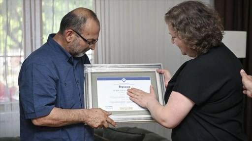 Orman yangınında şehit olan AKUT gönüllüsü Sarıyıldız'ın diploması ailesine teslim edildi