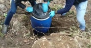 Ormanlık alana gömülü 99 kilo uyuşturucu çıktı
