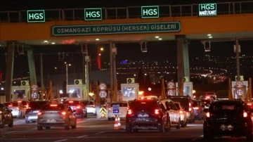 Osmangazi Köprüsü'nden araç geçişinde rekor kırıldı