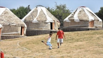 Osmanlı'nın savaşlara hazırlandığı Kocayayla'daki otağlar depremzede çocukları ağırlıyor