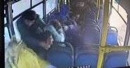 Otobüs yan yattı yolcular böyle savruldu!