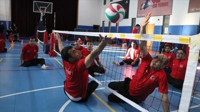 Oturarak Voleybol Erkek Milli Takımı, 2028 olimpiyatları i&ccedil;in ter d&ouml;k&uuml;yor