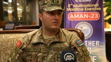 Pakistan'da tatbikattaki Azerbaycanlı askerlerden "gönlümüz Türkiye'de" mesajı
