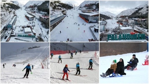 Palandöken ve Sarıkamış kayak merkezlerindeki bazı pistlerde kayak yapılmaya başlandı