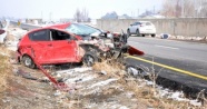 Patnos'ta trafik kazası: 2 yaralı