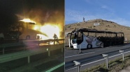 Polatlı'da seyir halindeki yolcu otobüsünde yangın