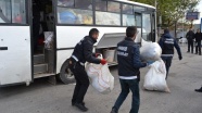 Polisten kaçan midibüste 220 kilogram esrar ele geçirildi