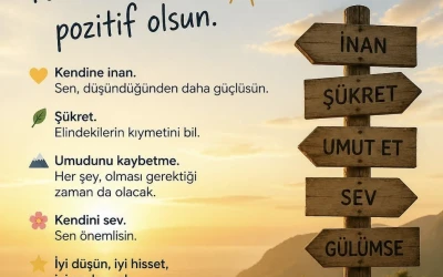 Pozitif d&uuml;ş&uuml;n pozitif olsun -Dr. Erdem Ulaş yazdı-